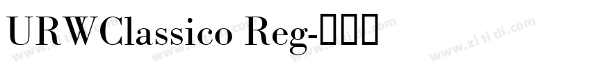 URWClassico Reg字体转换